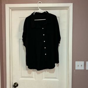 SHEIN dolman button down blouse